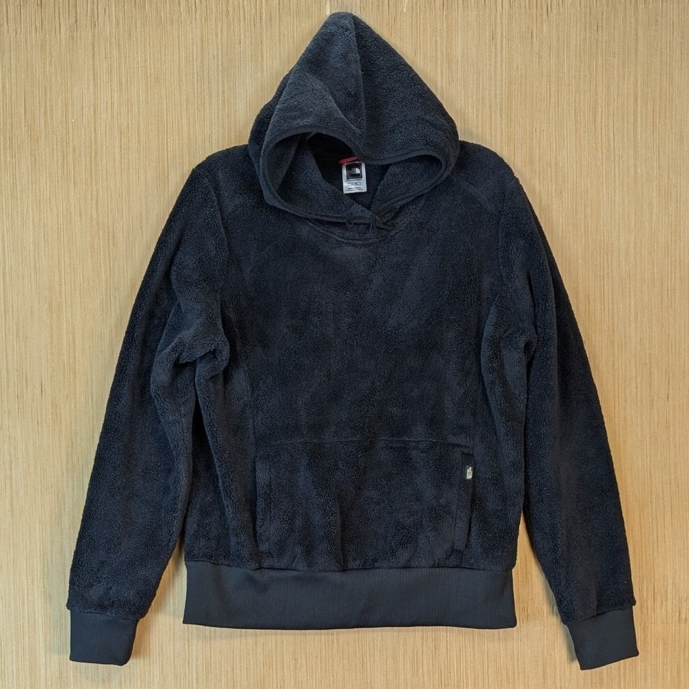 The North Face Gorpcore Cozy Pullover Hoodie Black High Pile Fleece Womens XL